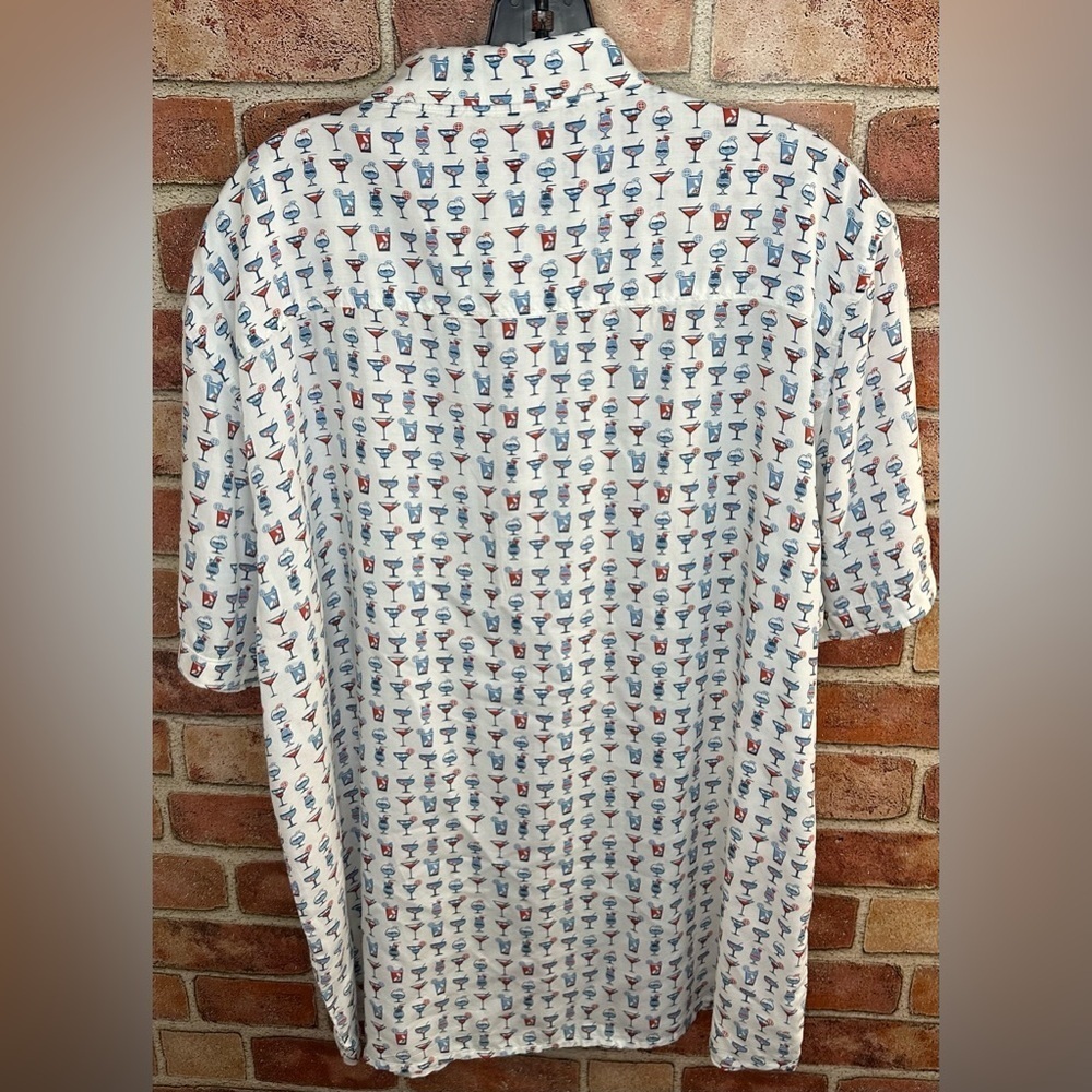 NiCoby Premium men's Happy Hour button down shirt size XL - Picture 3 of 10